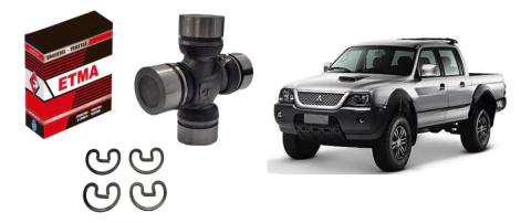 Kit X3 Cruceta De Cardan Trasero Mitsubishi L200 30x55 Mm S.
