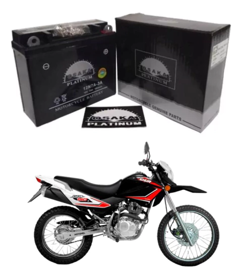 Bateria De Moto 12n7a-3a Gel Motomel Skua 150 Osaka
