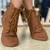 Bota Flat Caramelo