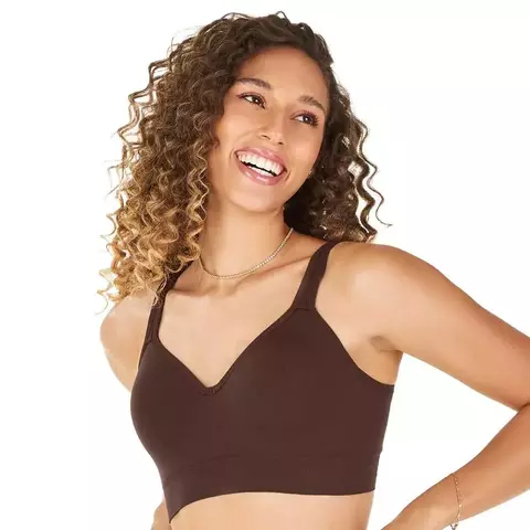 Sutiã Comfort Duplo Alças Largas Reguláveis com Bojo sem Costura Blush Zee Rucci