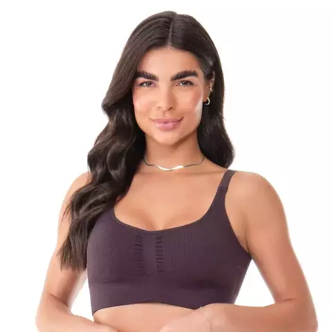 Sutiã Comfort Plus Anatômico Alças Reguláveis com Bojo Removível sem Costura Zee Rucci