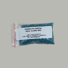 Granilha Cristal Azul Claro - 50g - comprar online