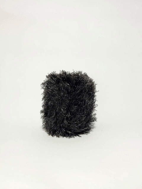 Fio peludinho 100g cor preto - comprar online