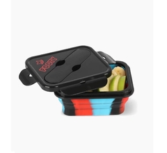 LUNCHERA FOOTY SILICONA PLEGABLE COMBINADA - Ábrete Sésamo
