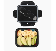 LUNCHERA FOOTY SILICONA PLEGABLE COMBINADA - tienda online
