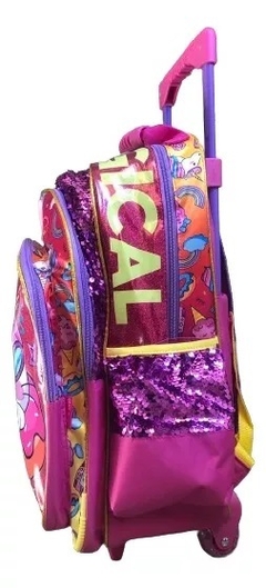 MOCHILA CARRO PHIPHI 20" 3BOLSILLO Y 2PORTABOTELLA LATERAL UNICORNIO en internet