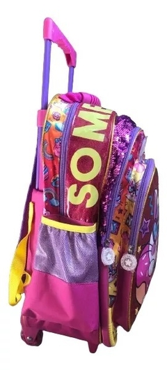 MOCHILA CARRO PHIPHI 20" 3BOLSILLO Y 2PORTABOTELLA LATERAL UNICORNIO - comprar online