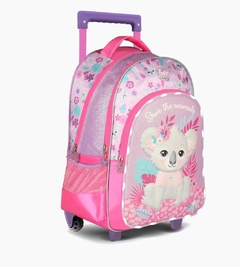 MOCHILA CARRO FOOTY CARRO 18'' KOALA GLITTER 1CIERRE 2BOLSILLO - comprar online