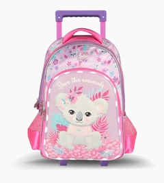 MOCHILA CARRO FOOTY CARRO 18'' KOALA GLITTER 1CIERRE 2BOLSILLO