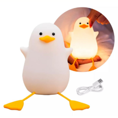 Lampara de Silicon con forma de Patito