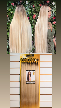 CABELO IMPORTADO E HUMANIZADO LISA GUILS PLATINADO RAIZ ESFUMADA - COR TT4/LINEN119 - comprar online