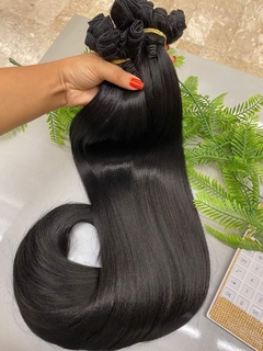 CABELO IMPORTADO LISO PRETO - LISA GUILS 1 B - COMPANHIA DOS CABELOS OFICIAL
