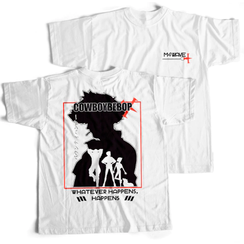 Camiseta Branca - Whatever Happens, Happens