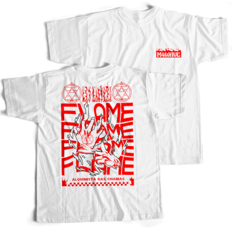 Camiseta Branca - Flame