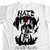 Camiseta Branca - Hate na internet