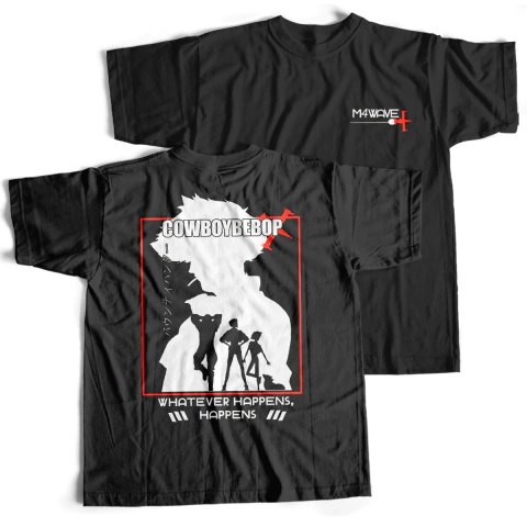 Camiseta Preta - Whatever Happens, Happens