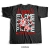 Camiseta Preta - Flame - M4wave