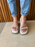Sandalia Flatform Joy Off-White - Loloa Shoes - Calçados Femininos