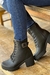 Bota Feminina Fivela Preto - Loloa Shoes - Calçados Femininos