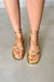 Sandália Feminina Flatform Eva Dourado - Loloa Shoes - Calçados Femininos