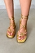 Sandália Feminina Flatform Eva Dourado