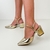 Scarpin Regulador Lateral Dourado