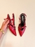 Slingback Feminino Verniz Vermelho na internet