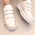Tênis Feminino Fany Branco/Dourado - loja online