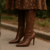 Bota Feminina Estela Café Croco - comprar online