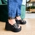 Sandália Plataforma Madu Preto - Loloa Shoes - Calçados Femininos