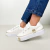 Tênis Feminino Fany Branco/Dourado