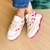 Tênis Ana Off-White/Pink na internet