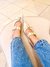 Sapatilha Sling Back Off-White - comprar online