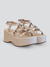 Sandália Plataforma Feminina Livia Off-White - Loloa Shoes - Calçados Femininos