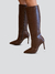 Imagem do Bota Feminina Estela Café Croco