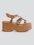 Sandália Plataforma Feminina Livia Caramelo - comprar online