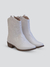 Bota Feminina Baixa Texa Off-White - Loloa Shoes - Calçados Femininos