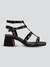 Sandália Lara Salto Bloco Preto - comprar online