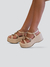 Sandália Plataforma Feminina Livia Off-White