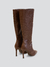 Bota Feminina Estela Café Croco