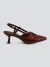 Slingback Feminino Verniz Marsala - comprar online