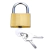 Cadeado Dourado 32mm C/3 chaves - comprar online