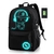 Mochila Notebook Impermeavel Com Usb Efeito Luminoso