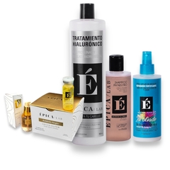 KIT TRATAMIENTO HIALURONICO X 900 ML + 12 AMPOLLAS + SERUM ARGAN +SHAMPOO NEUTRO + TU ALIADO