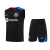 Conjunto de Treino Nike Barcelona Regata + Shorts - Preta com detalhes Vermelho e Azul