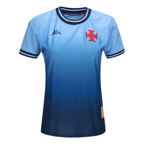 Camisa Vasco III 25/26 Goleiro - Torcedor Kappa Feminina - Azul - comprar online