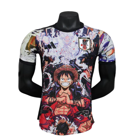 Camisa Seleção do Japão 24/25 Especial Luffy IV Anime One Piece - Jogador Adidas Masculina - Colorida