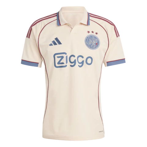 Camisa Ajax III 25/26 - Torcedor Adidas Masculina - Bege - comprar online