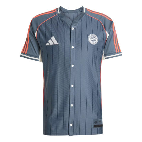 Camisa Bayern de Munique 25/26 Estilo Baseball - Adidas Masculina - Cinza - comprar online