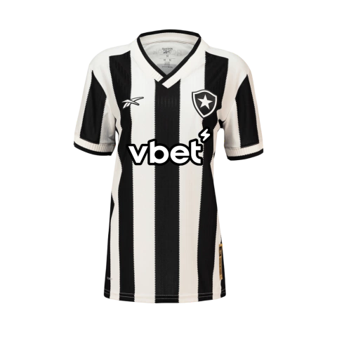 Camisa Botafogo I 24/25 - Torcedor Reebok Feminina - Preta e Branca - comprar online